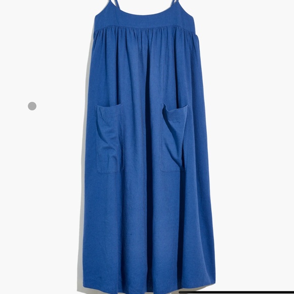 Linen-Blend Cami Midi Dress - Picture 4 of 5